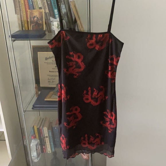 DRAGON PRINT MESH DRESS - Picture 7 of 7